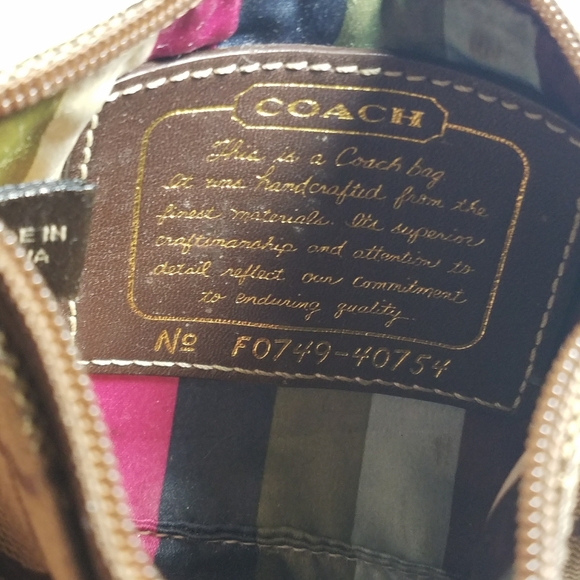 Coach Signature Wristlet - Picture 4 of 5